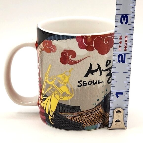 STARBUCKS SEOUL KOREA 2014 Rare Colorful Coffee ESPRESSO Cup DEMI Mug 3oz NWT - Picture 7 of 8